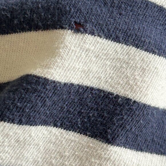 Synergy Organic Clothing Striped Courtney Skirt Ladies Large White Navy Blue - Picture 11 of 12